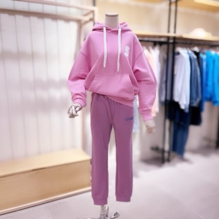 브루클린 자수 허리스트링 조거 팬츠