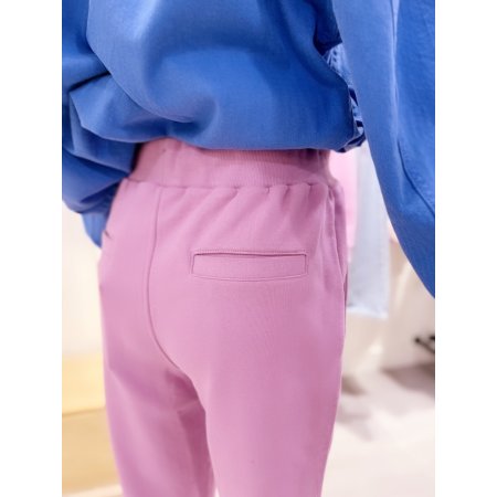 브루클린 자수 허리스트링 조거 팬츠