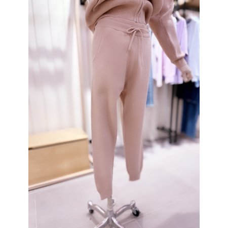 하찌조직 니트 조거 팬츠