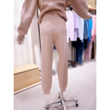 하찌조직 니트 조거 팬츠