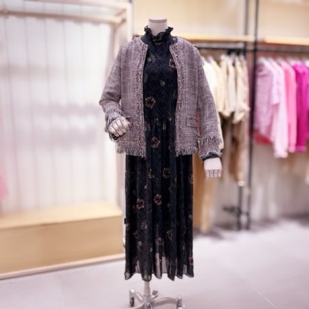 데끼 수술 풀림 트위드 자켓