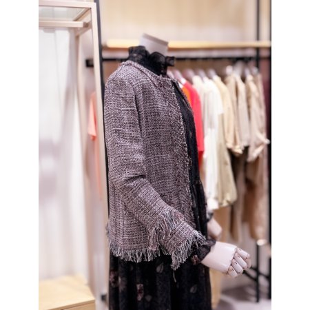 데끼 수술 풀림 트위드 자켓