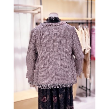 데끼 수술 풀림 트위드 자켓