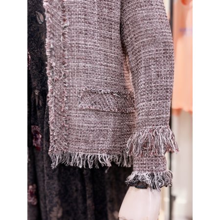 데끼 수술 풀림 트위드 자켓