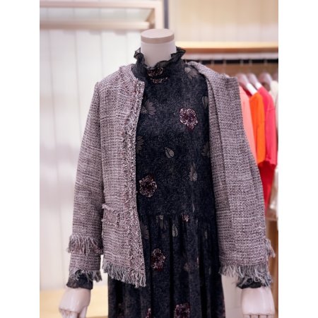 데끼 수술 풀림 트위드 자켓