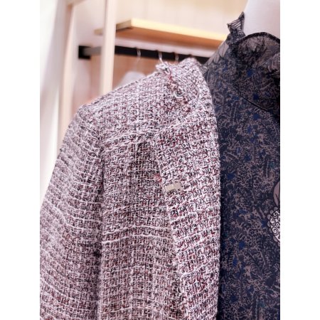 데끼 수술 풀림 트위드 자켓