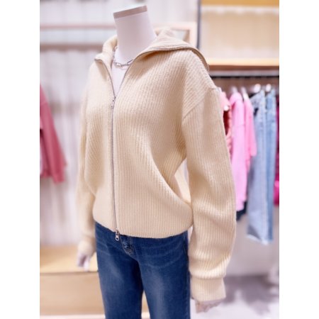 세일러카라 니트 집업