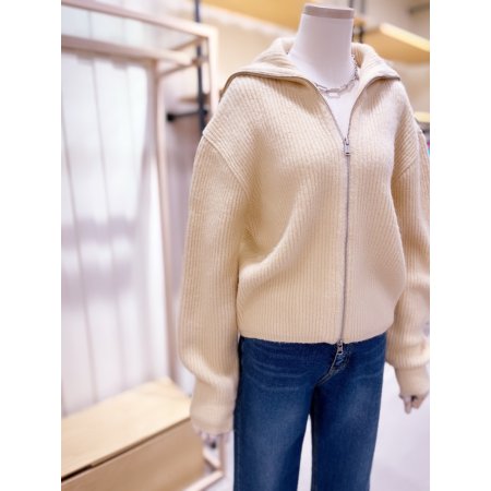 세일러카라 니트 집업