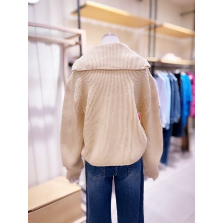 세일러카라 니트 집업