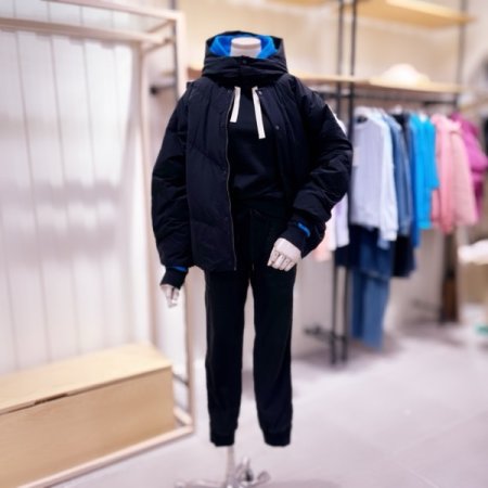 볼륨 후드탈부착 패딩 점퍼