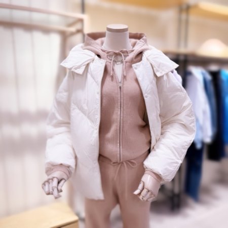 볼륨 후드탈부착 패딩 점퍼