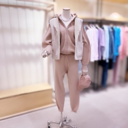 리버서블 스웨이드 퍼 베스트 무스탕