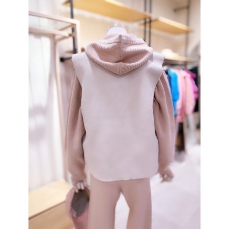 리버서블 스웨이드 퍼 베스트 무스탕