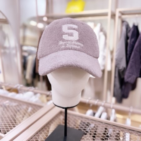 S레터링 자수 울소재 볼 캡