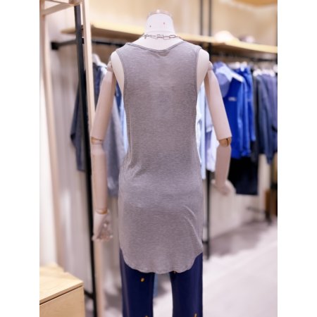 앞뒤기장 편차 롱 민소매 티셔츠