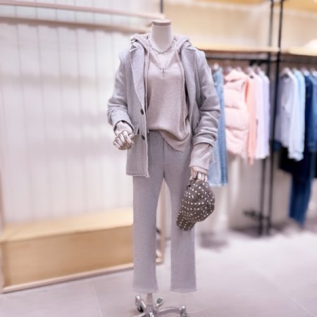 뒤 이밴드인 슬림핏 쭈리 팬츠