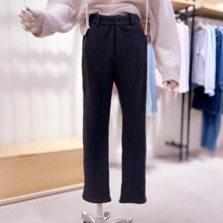 뒤 이밴드인 슬림핏 쭈리 팬츠