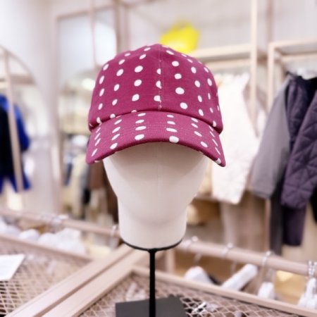 OSLO자수 도트 패턴 볼캡