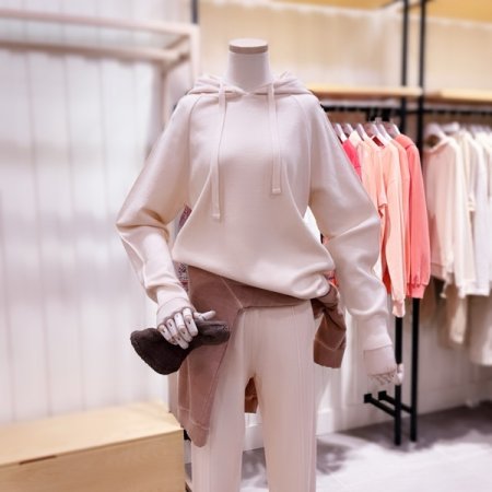 디테일 후드 풀오버