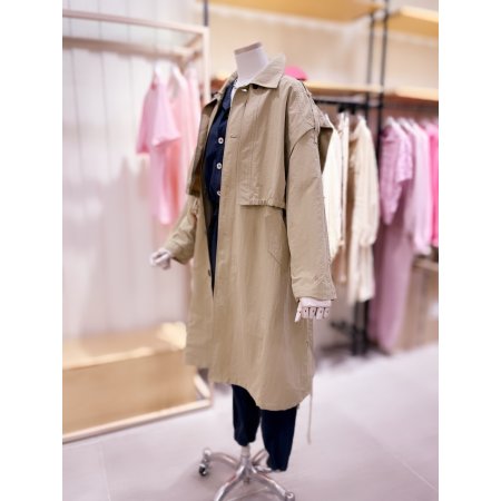 탈부착 베스트 트렌치 롱 점퍼