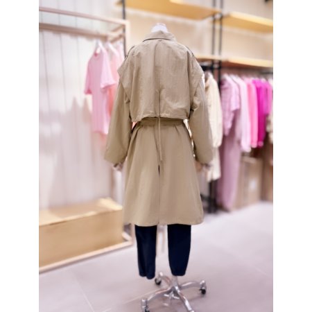 탈부착 베스트 트렌치 롱 점퍼