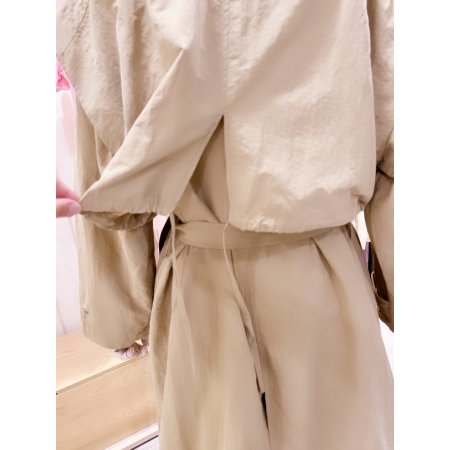 탈부착 베스트 트렌치 롱 점퍼