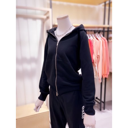 쭈리 기본 심플디테일 후드짚업