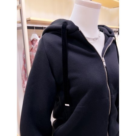 쭈리 기본 심플디테일 후드짚업