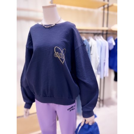 하트 스케치 OSLO 프린트 맨투맨