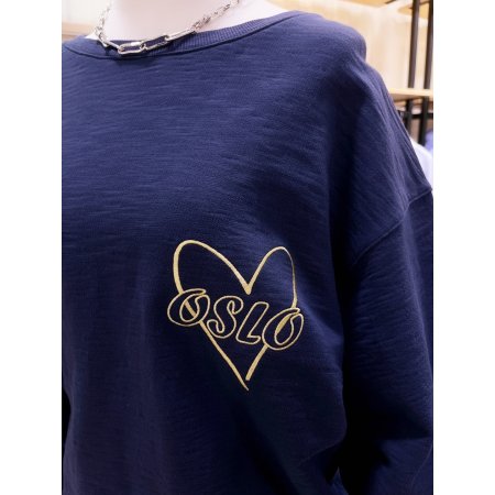 하트 스케치 OSLO 프린트 맨투맨