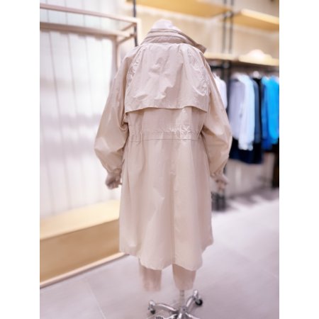 속후드 홑겹 롱점퍼