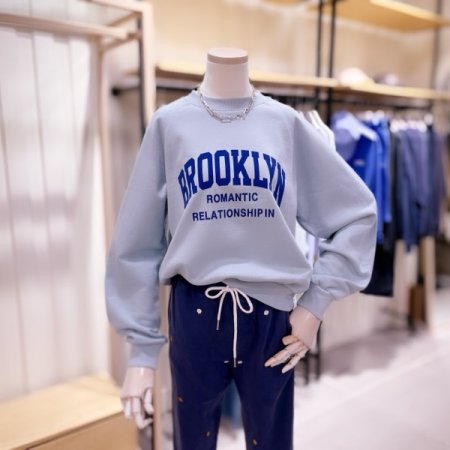 BROOKLYN 후로피 맨투맨 티셔츠