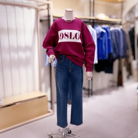 사각 OSLO 맨투맨 티셔츠