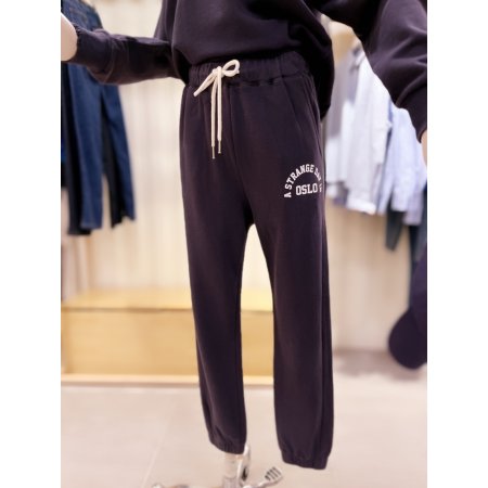 프린트 밴딩 조거 팬츠