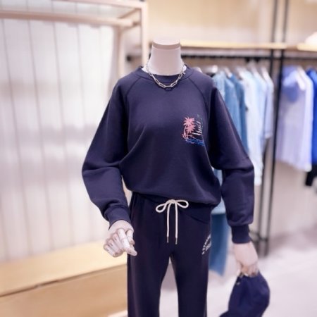 팜트리 가슴 프린트 맨투맨