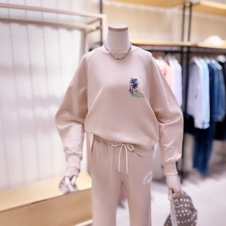 팜트리 가슴 프린트 맨투맨