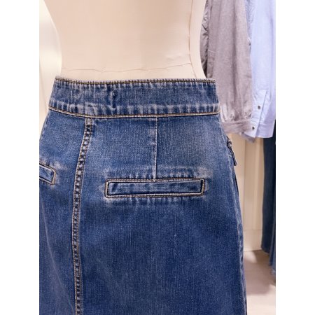 아웃포켓 데님 스커트