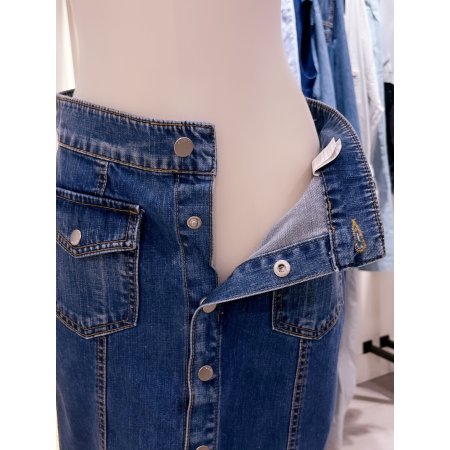 아웃포켓 데님 스커트