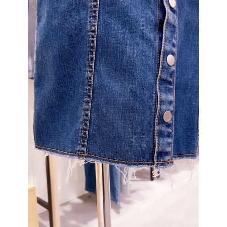 아웃포켓 데님 스커트