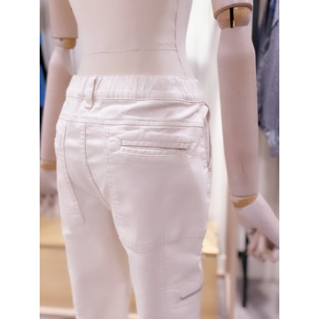 허리밴딩 면스판 지퍼포켓 팬츠