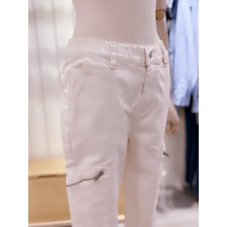 허리밴딩 면스판 지퍼포켓 팬츠