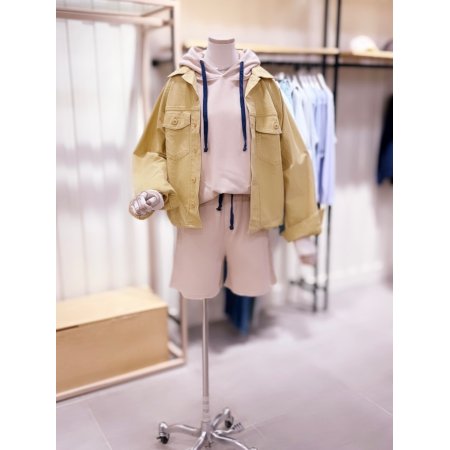 컬러 워싱 루즈핏 셔츠형 점퍼