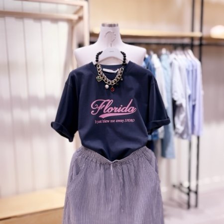 FLORIDA 후로피 프린트 티셔츠