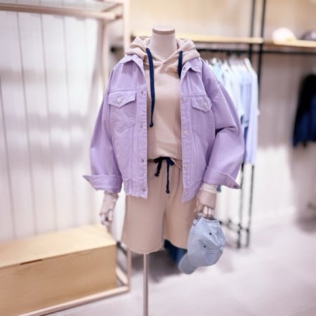 밑단데끼 포인트 워싱 다잉자켓