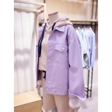 밑단데끼 포인트 워싱 다잉자켓