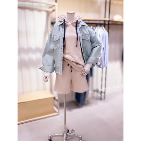 밑단데끼 포인트 워싱 다잉자켓