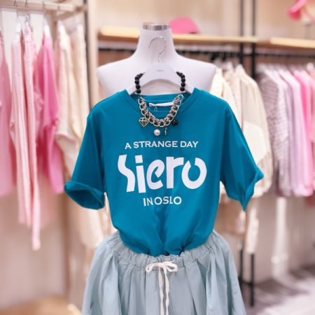 슬림핏 소매턴업 티셔츠