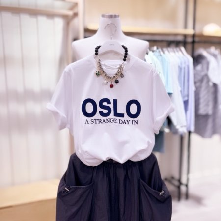 OSLO 후로피 포인트 반팔 티셔츠