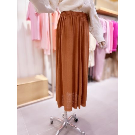 앞뒤 절개 허리밴드 롱스커트