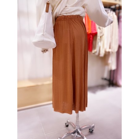 앞뒤 절개 허리밴드 롱스커트